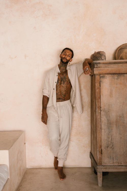 Linen Jogger Pants: Relaxed Oriental Boho Style