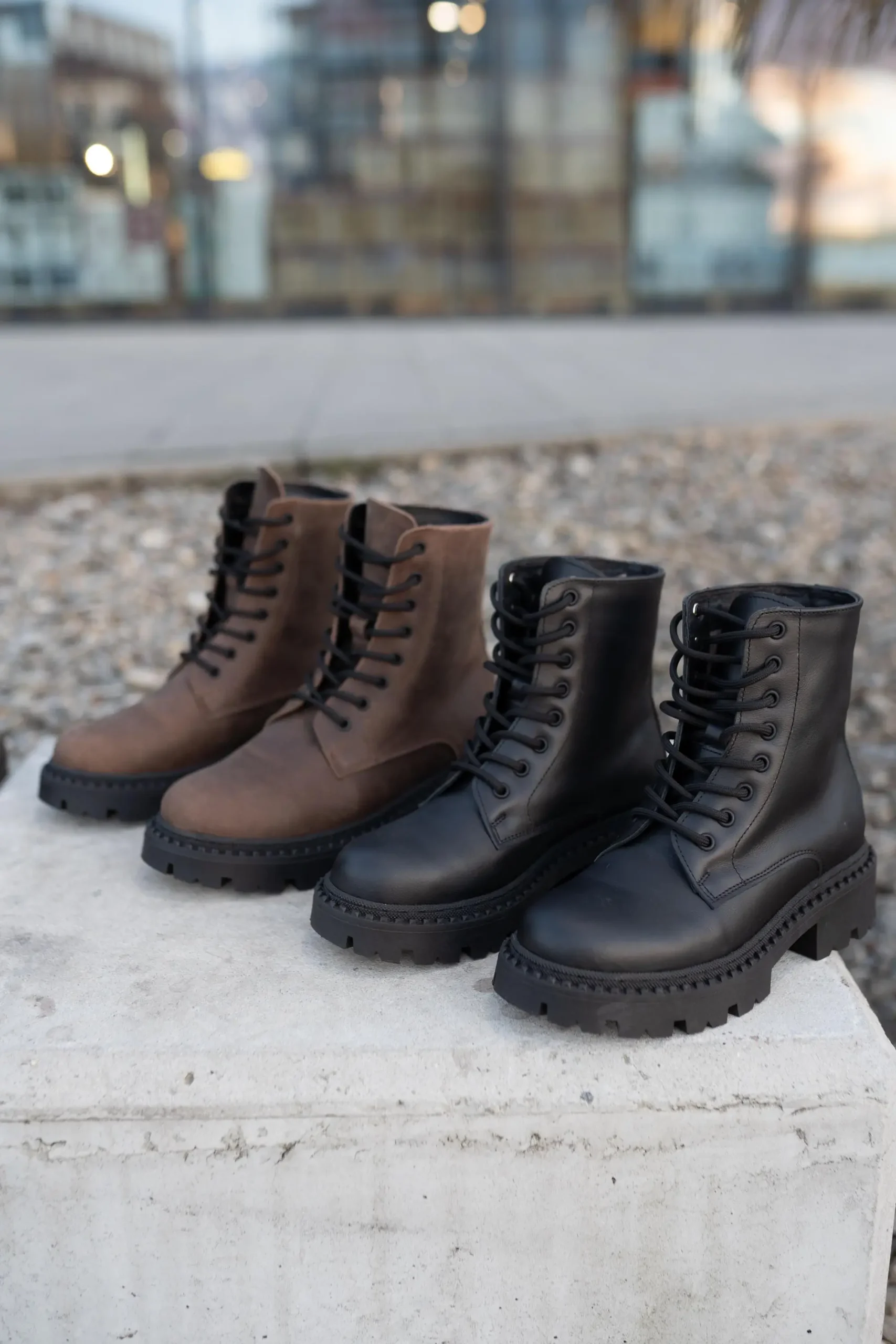 Handmade Women Leather Boots Colors Available Black Brown